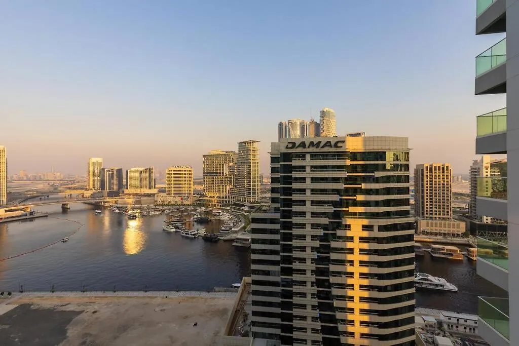 Waves - Canal-View Elegance 1Br Apt In Reva Residences Dubai Verenigde Arabische Emiraten